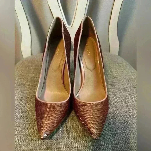 ALDO Stessy Sequin Stiletto Size 8 - Picture 3 of 7